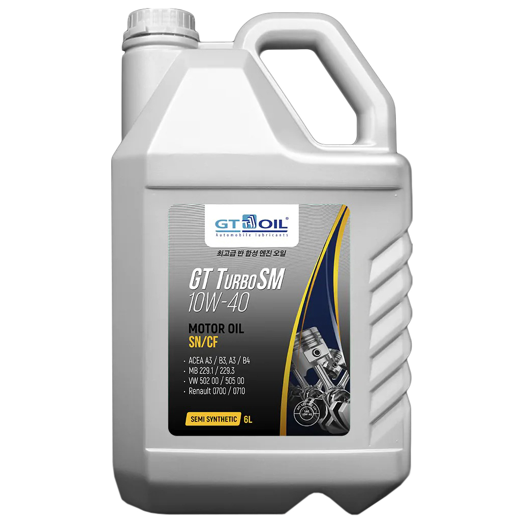 фото Gt oil моторное масло gt turbo sm sae 10w-40 (6л)