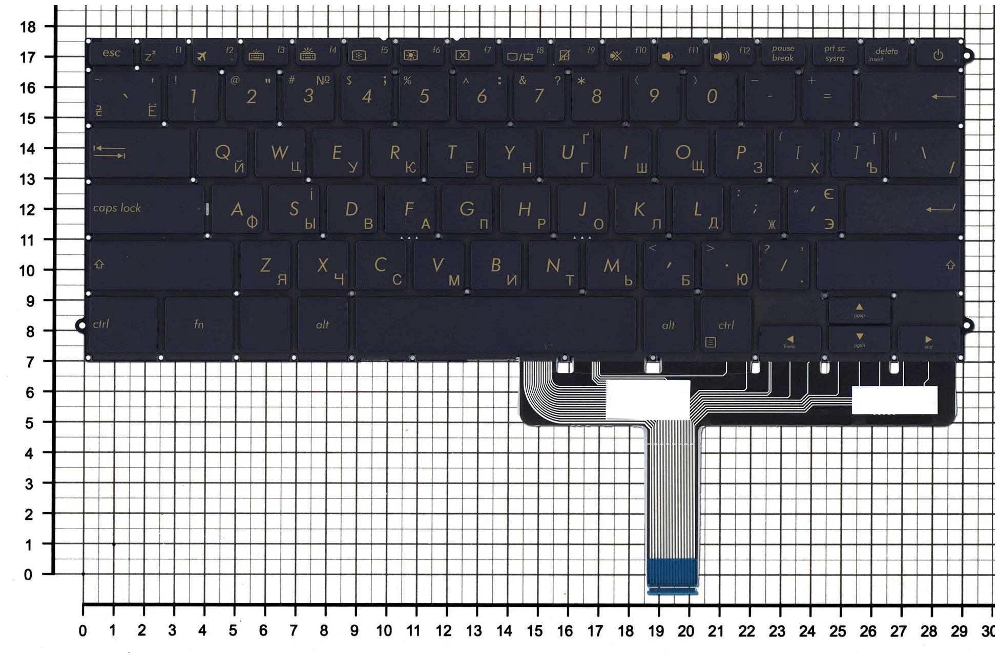 

Клавиатура для ноутбука Asus ZenBook 3 Deluxe UX490UA
