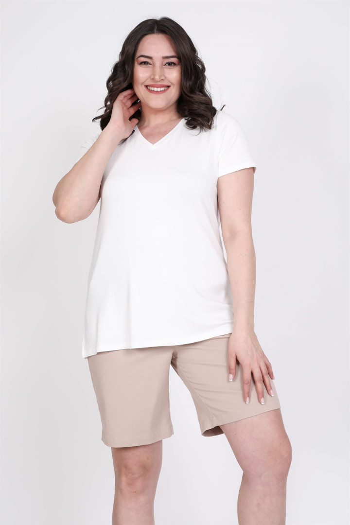 

Футболка женская My Line Moda 839 белая 2XL, Белый, 839