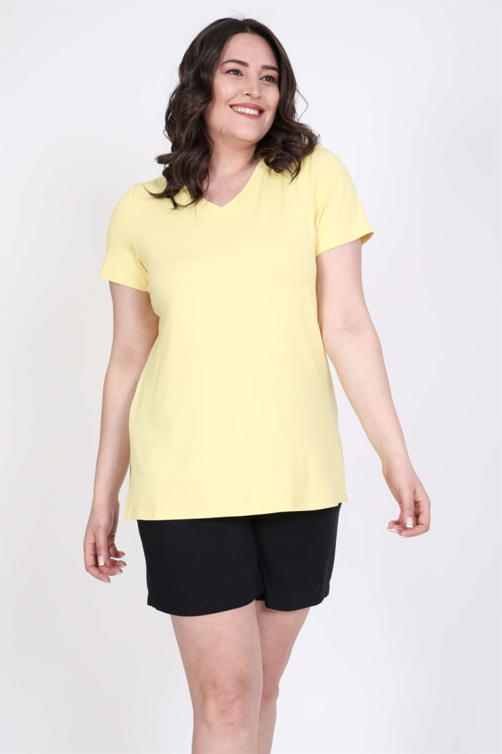 

Футболка женская My Line Moda 840 желтая L, 840