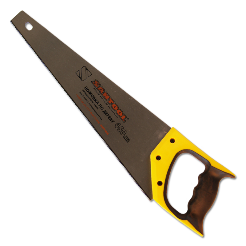 Ножовка SANTOOL по дереву 450 мм, зуб 2 мм c двухкомпонентной ручкой TPI 12