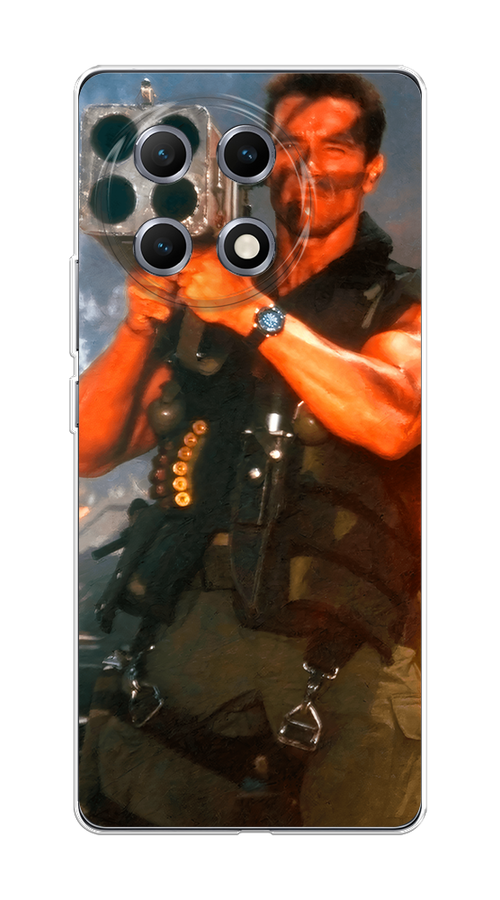 

Чехол на Tecno Camon 30S Арнольд Шварцнеггер с базукой, Голубой;коричневый, 309650-1