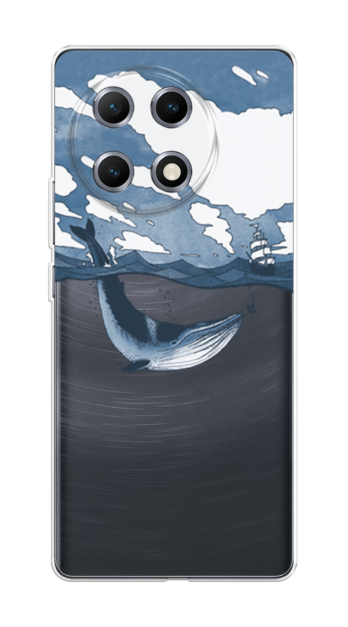 

Чехол на Tecno Camon 30S Большой кит, Синий, 309650-1