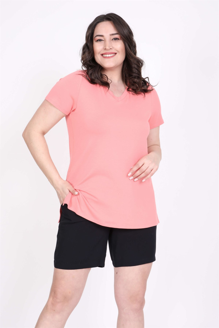 

Футболка женская My Line Moda 842 розовая 3XL, 842