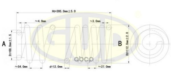 

Пружина Задн Vw Passat 1.6-1.9tdi 88-93 G.U.D арт. GCS295011