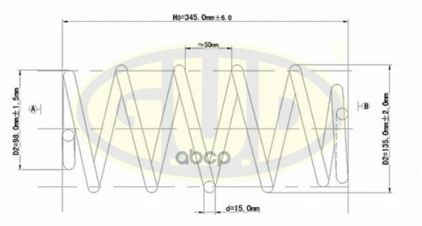 

Пружина Пер Audi A6 2.4-3.0 Quattro 97> G.U.D арт. GCS004255
