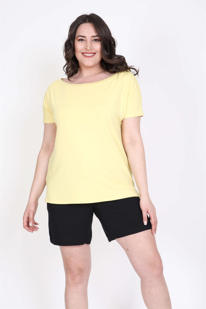 

Футболка женская My Line Moda 844 желтая 2XL, 844