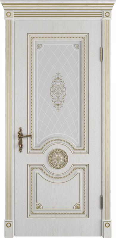 

ВФД дверь Greta Bianco Classic PG стекло Art Cloud 600*2000