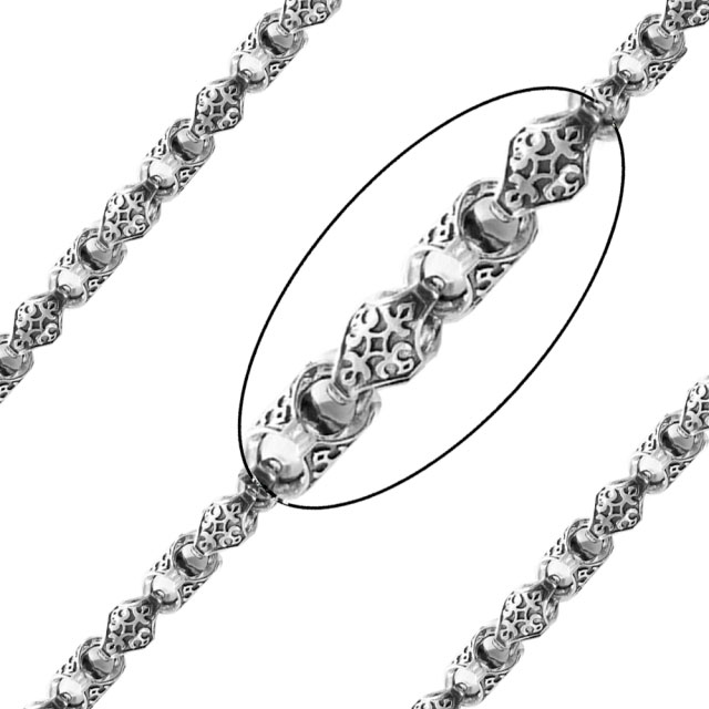 

Колье из серебра 60 см Иордань B-C-016, B-C-016