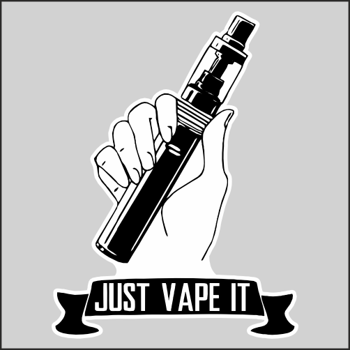 Наклейка Наклейки за Копейки Just Vape It 20x15 см