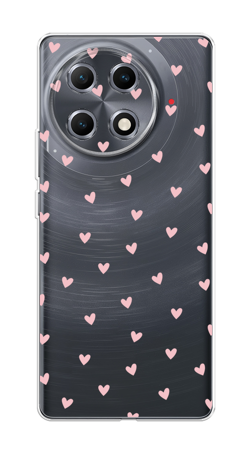 

Чехол на Tecno Camon 30S Розовые сердечки паттерн, Розовый;прозрачный, 309650-1