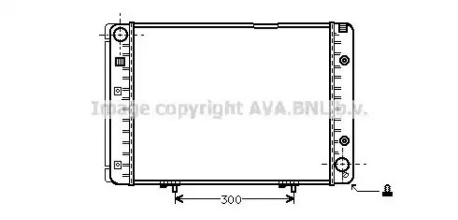 

Радиатор охлаждения MERCEDES-BENZ AVA QUALITY COOLING MS2100