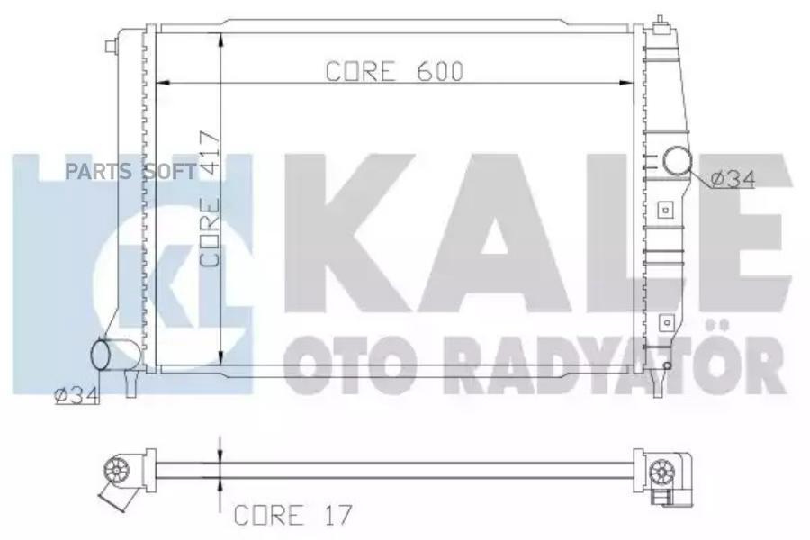 

Радиатор охлаждения двигателя Daewoo Kalos 02>04 KALE 372200