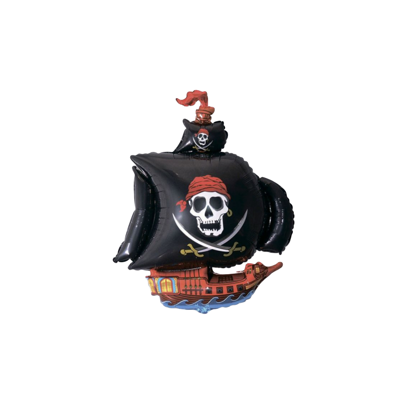 Черный шар на судне. Шар фольгированный минифигура 3 12" корабль пиратский черный ФМ 1230004. Пиратский шар фольга. Воздушный шар пиратский корабль. Шар "корабль пиратский".