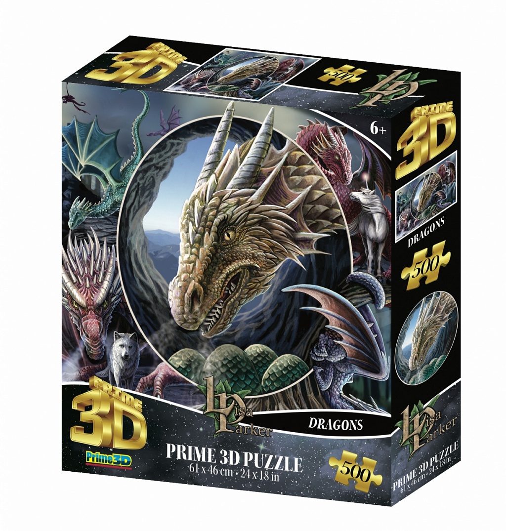 

Пазл prime 3d коллаж драконы 500 деталей, Коллаж. Драконы