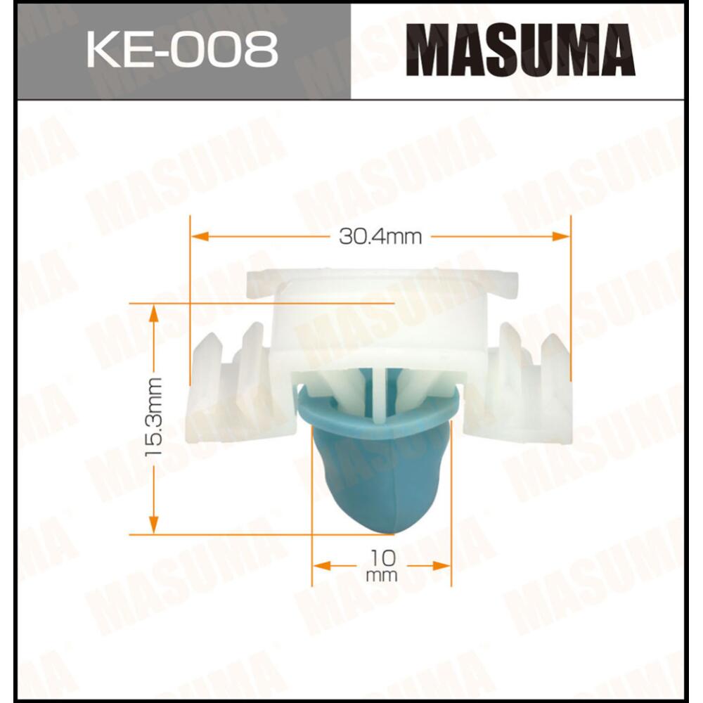 

Клипсы автомобильные Masuma KE-008 10 штук, KE-008