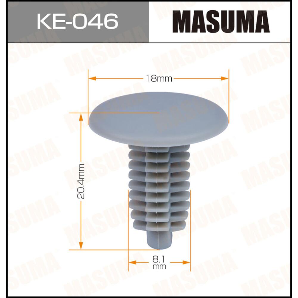 

Клипсы автомобильные Masuma KE-046 10 штук, KE-046