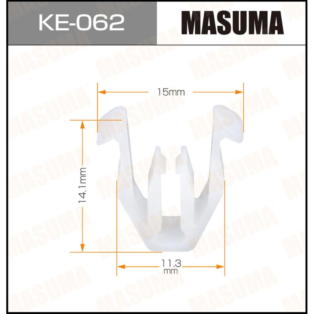 

Клипсы автомобильные Masuma KE-062 10 штук, KE-062