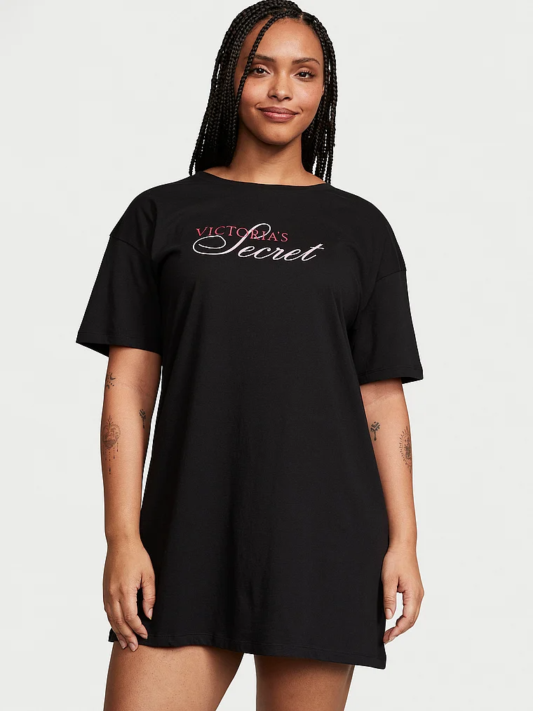 Ночная сорочка женская Victorias Secret 11192153 черная XL/2XL