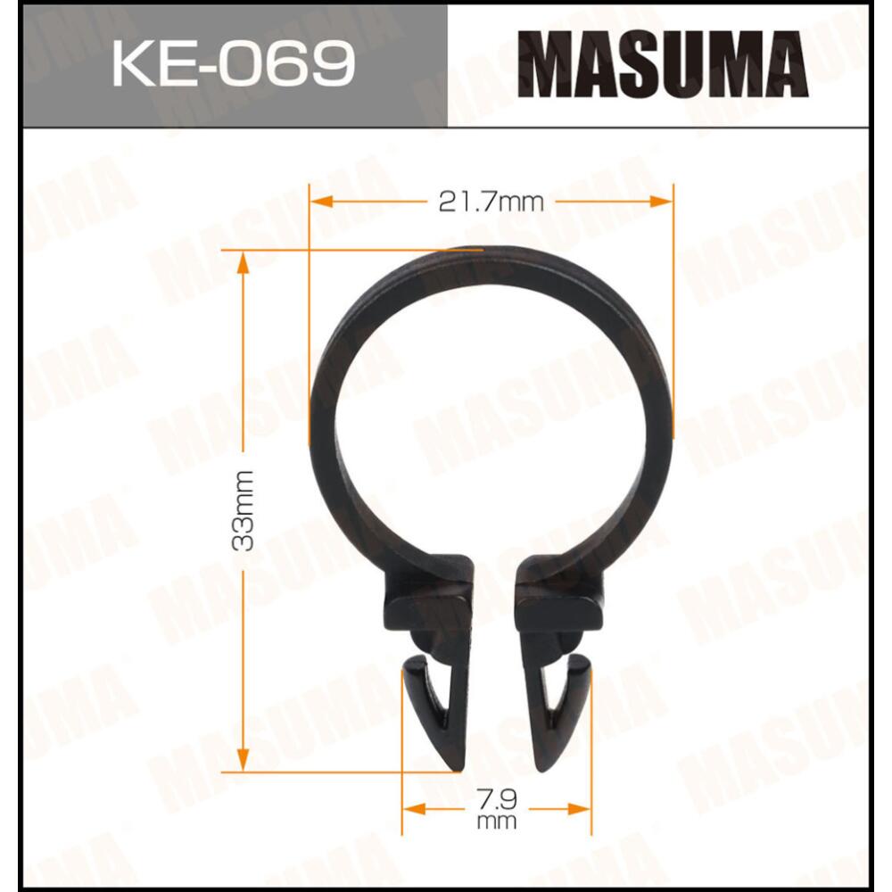 

Клипсы автомобильные Masuma KE-069 10 штук, KE-069