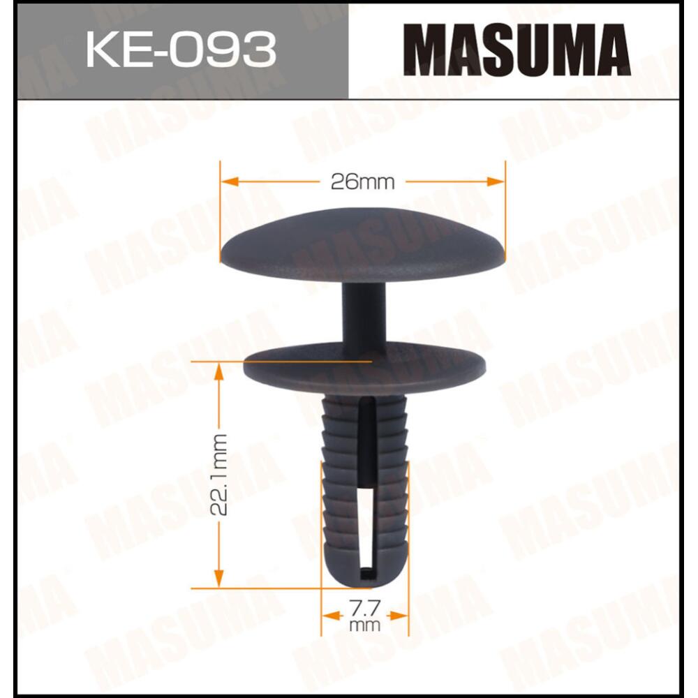 

Клипсы автомобильные Masuma KE-093 10 штук, KE-093