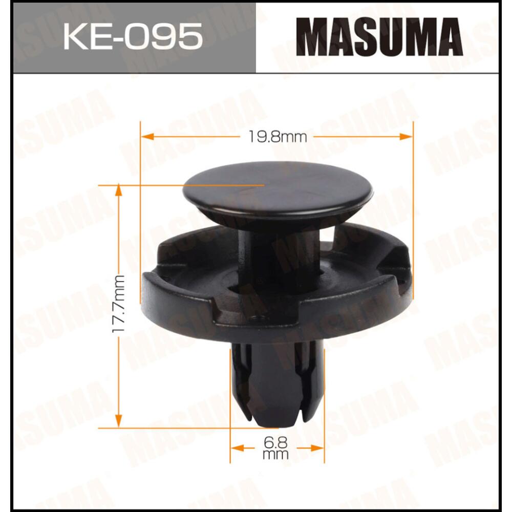 

Клипсы автомобильные Masuma KE-095 10 штук, KE-095