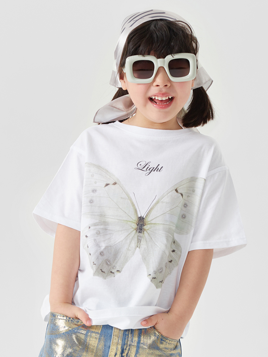 

Футболка детская Happy Baby 88211, white butterfly , 128, Белый, 88211