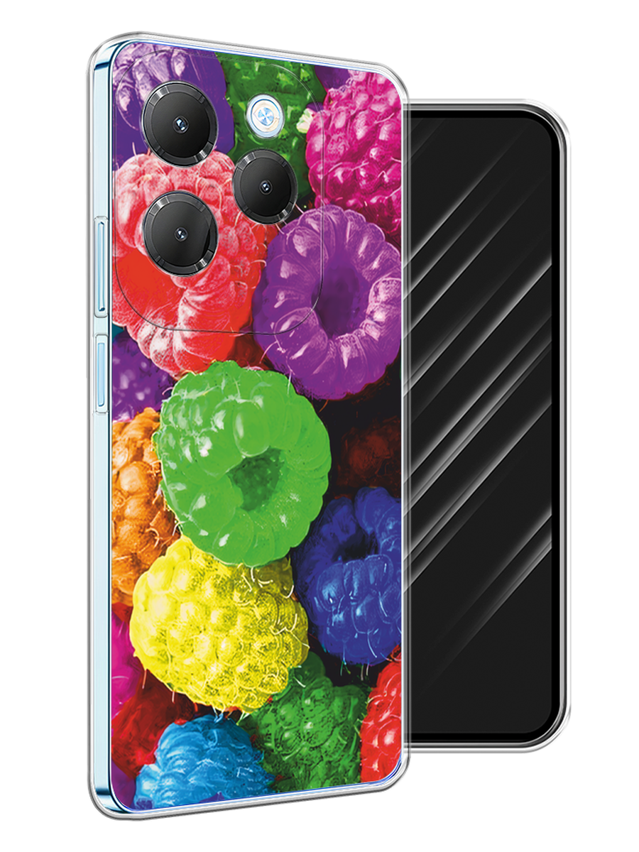 

Чехол Awog на Infinix HOT 40 "Разноцветная малина", Разноцветный, 3105250-1