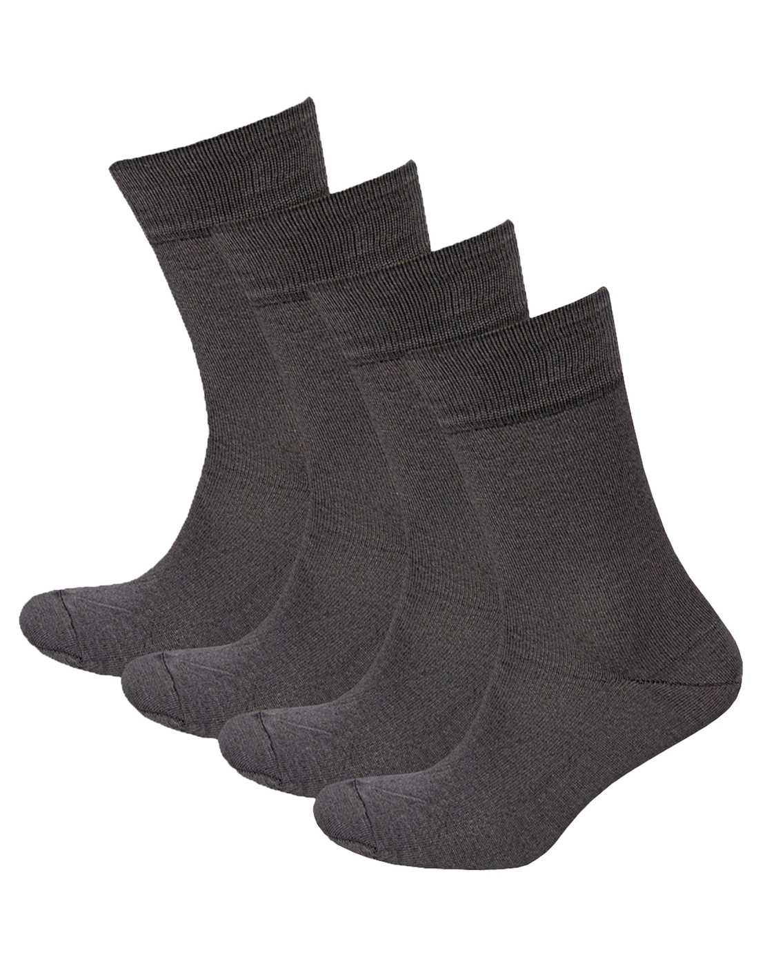 Комплект носков мужских Status Классические из хлопка серых 27, 4 пары