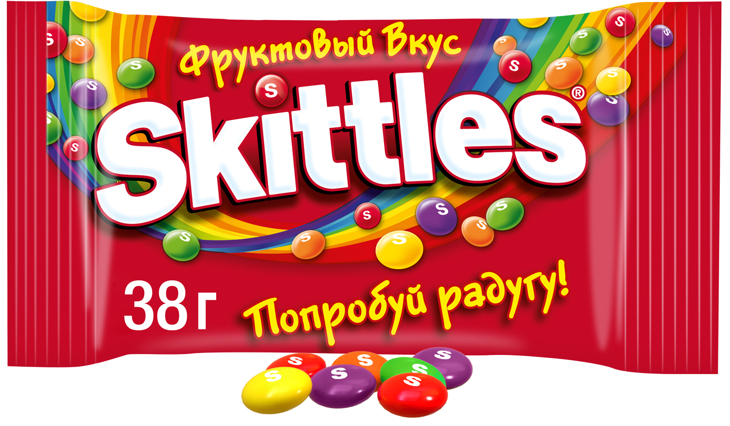 фото Драже skittles фруктовое 38 г