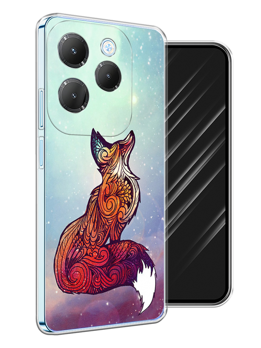 

Чехол Awog на Infinix HOT 40 "Лиса 1", Голубой;фиолетовый, 3105250-1