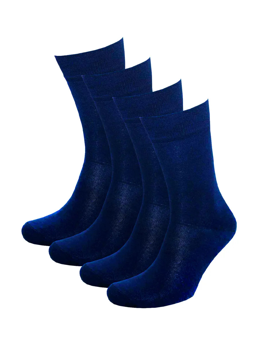 Комплект носков мужских Status Классические из хлопка синих 27, 4 пары