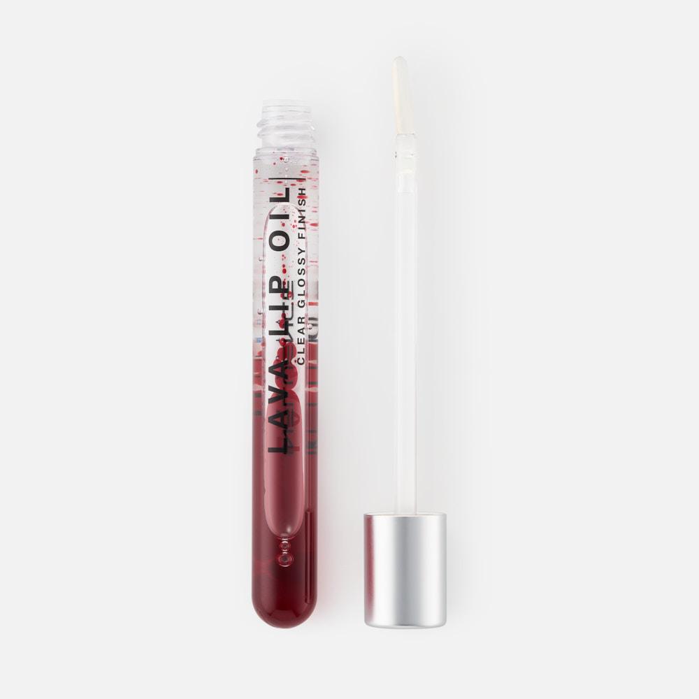 Двухфазное масло для губ Influence Beauty Lava Lip Oil,тон 01 прозрачный темно-красный 6мл