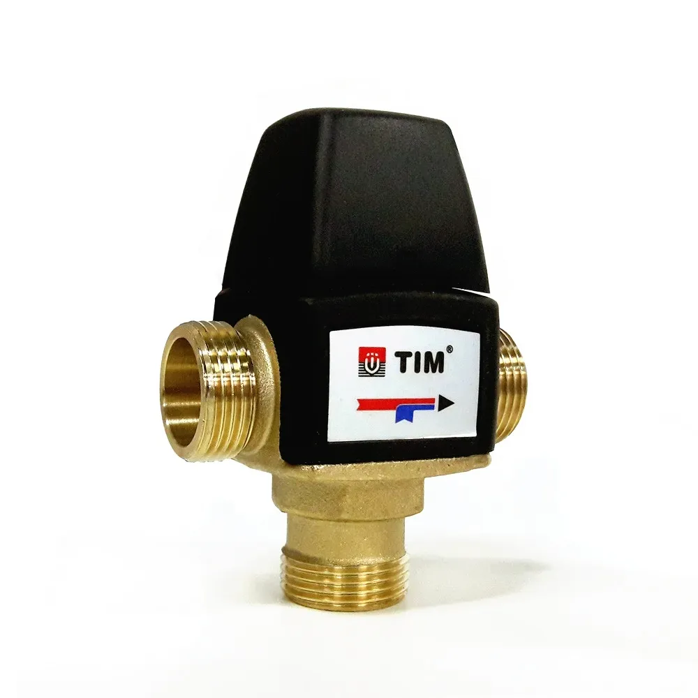 Термостатический трехходовой клапан 1.6kVs - 1 35-60гр TIM BL3110C04