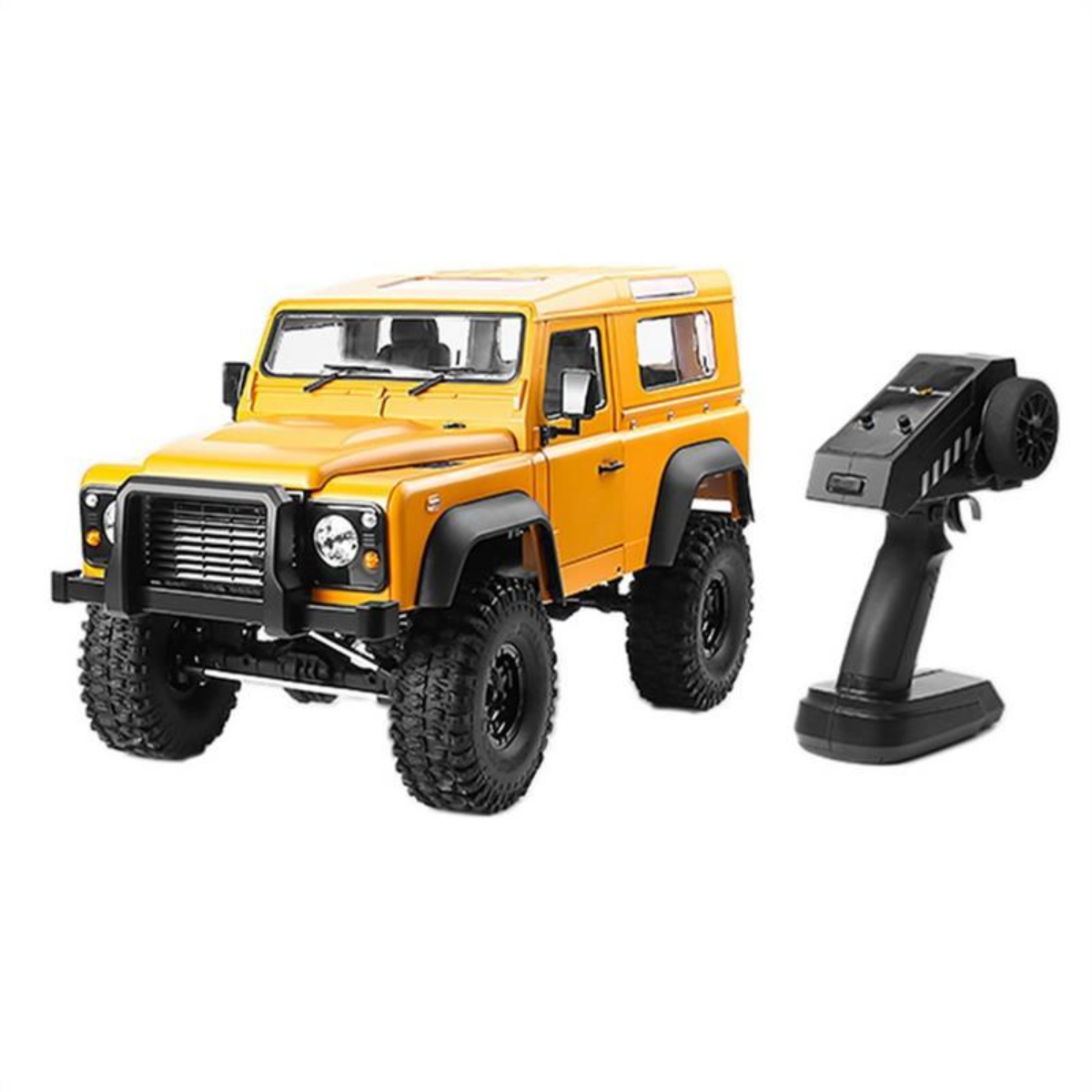 Радиоуправляемый внедорожник MN MODEL Land Rover Defender D90, желтый