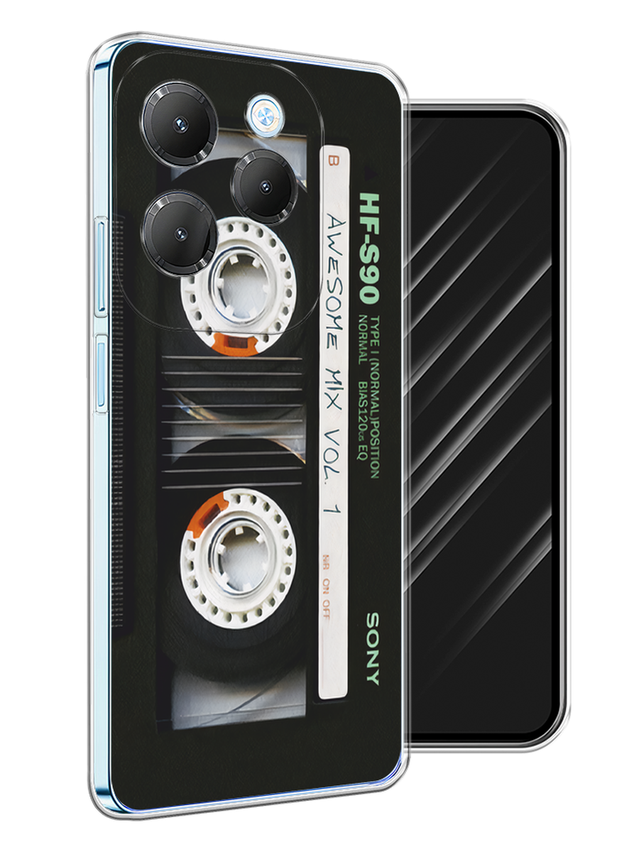 

Чехол Awog на Infinix HOT 40 "Кассета", Черный, 3105250-1