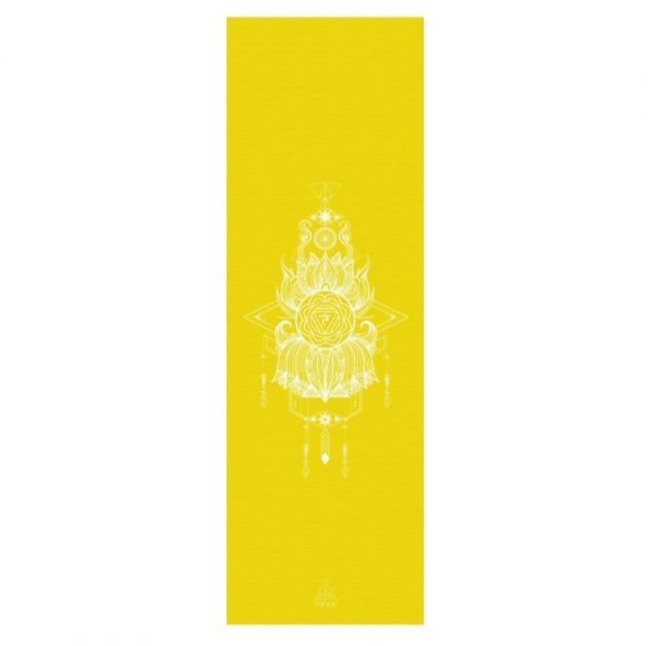 

Коврик для йоги RamaYoga Чакра Манипура желтая Рамайога 185х60х0,45, Чакра Манипура
