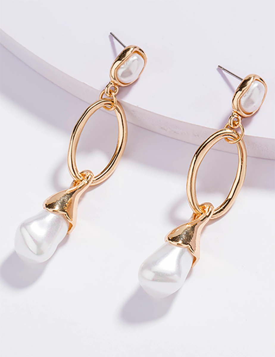 

Серьги из бижутерного сплава с жемчугом Carolina Wels TK-P12360, TK-P12360