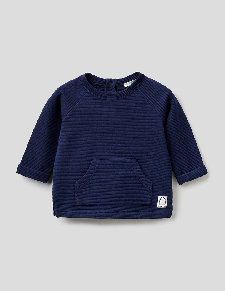 

Джемпер для девочек Benetton цв. синий р.74, 21A_3I2EMM28X