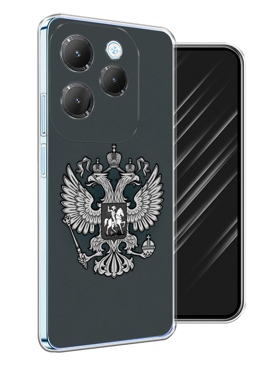 

Чехол Awog на Infinix HOT 40 "Герб России серый", 3105250-1