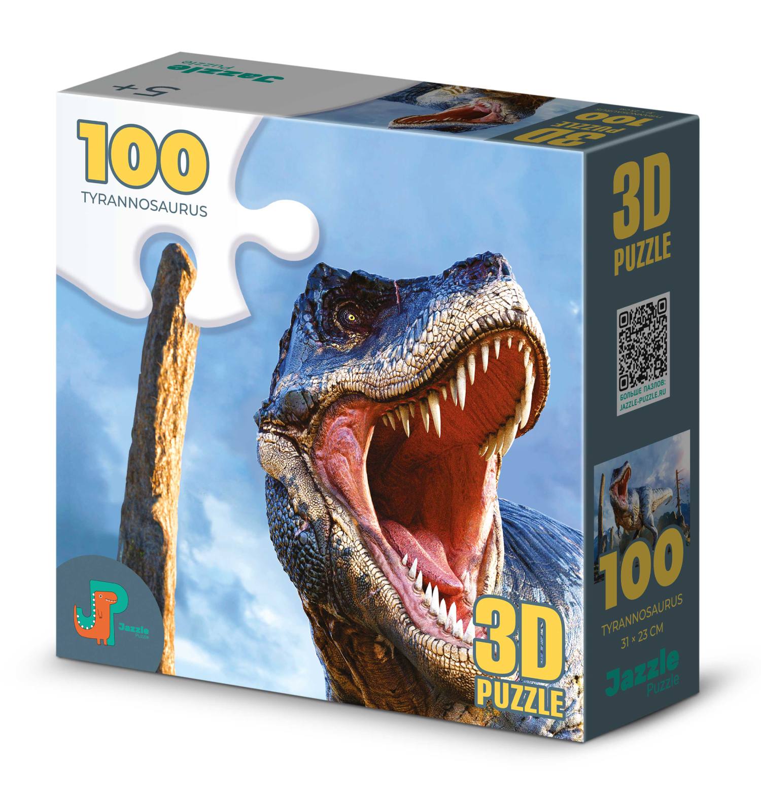 

Пазл 3D Jazzle Puzzle Тираннозавр 100 деталей, Тираннозавр