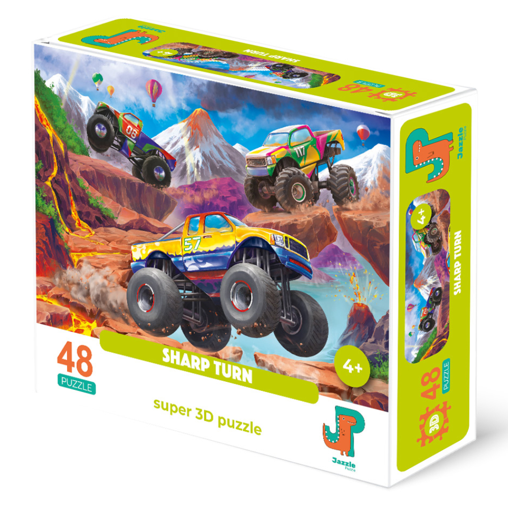 

Пазл 3D Jazzle Puzzle Крутой вираж 48 деталей, Крутой вираж