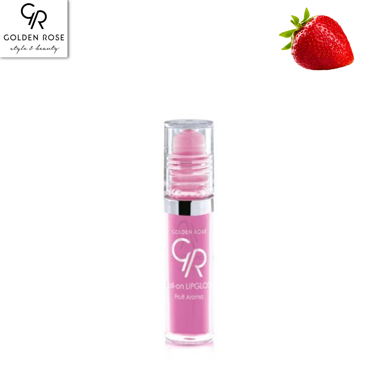 

Блеск Для Губ Golden Rose Серии Roll-on Lipgloss 01 Strawberry, Прозрачный