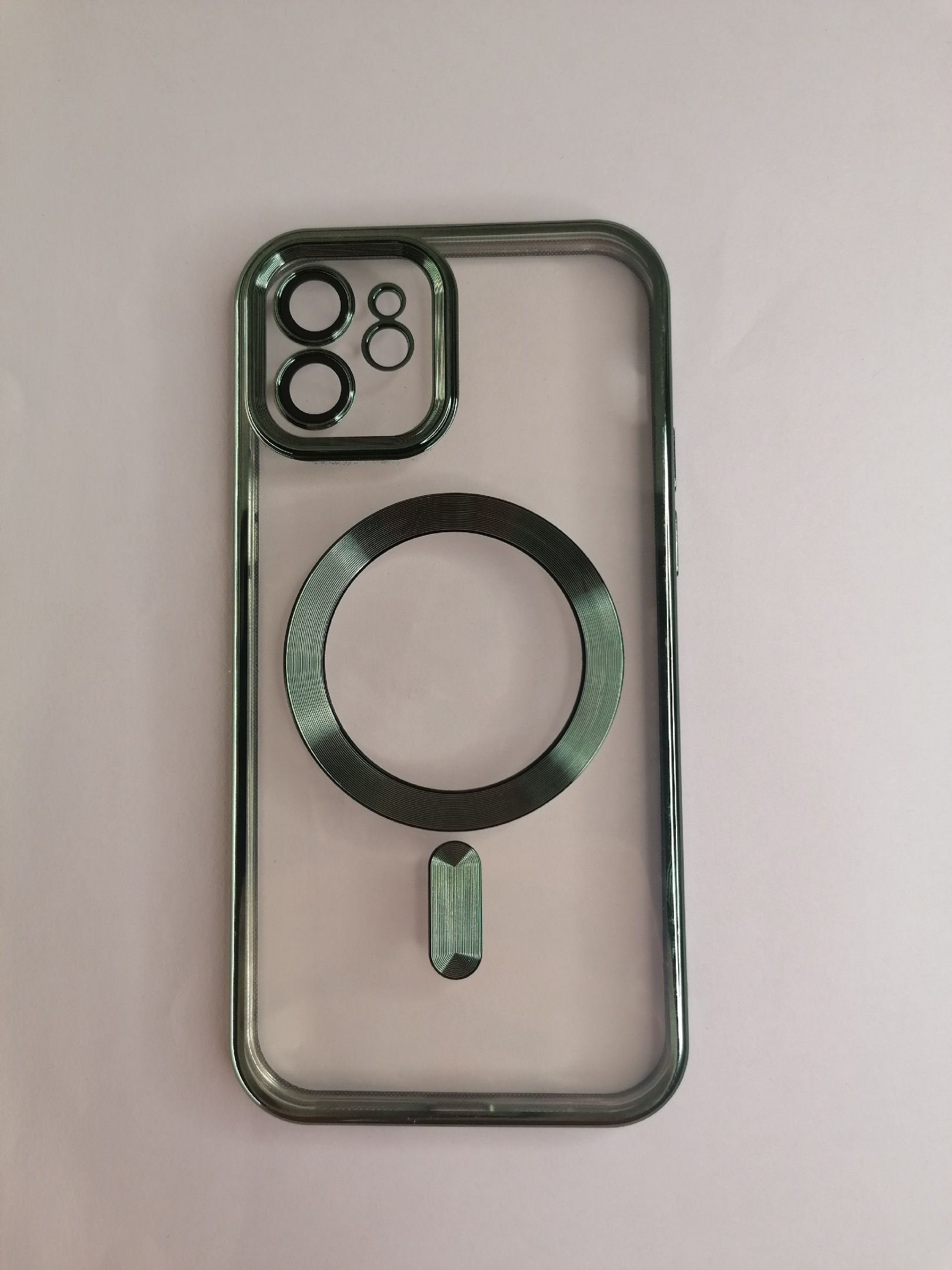 Чехол для iphone 12 зеленый magsafe