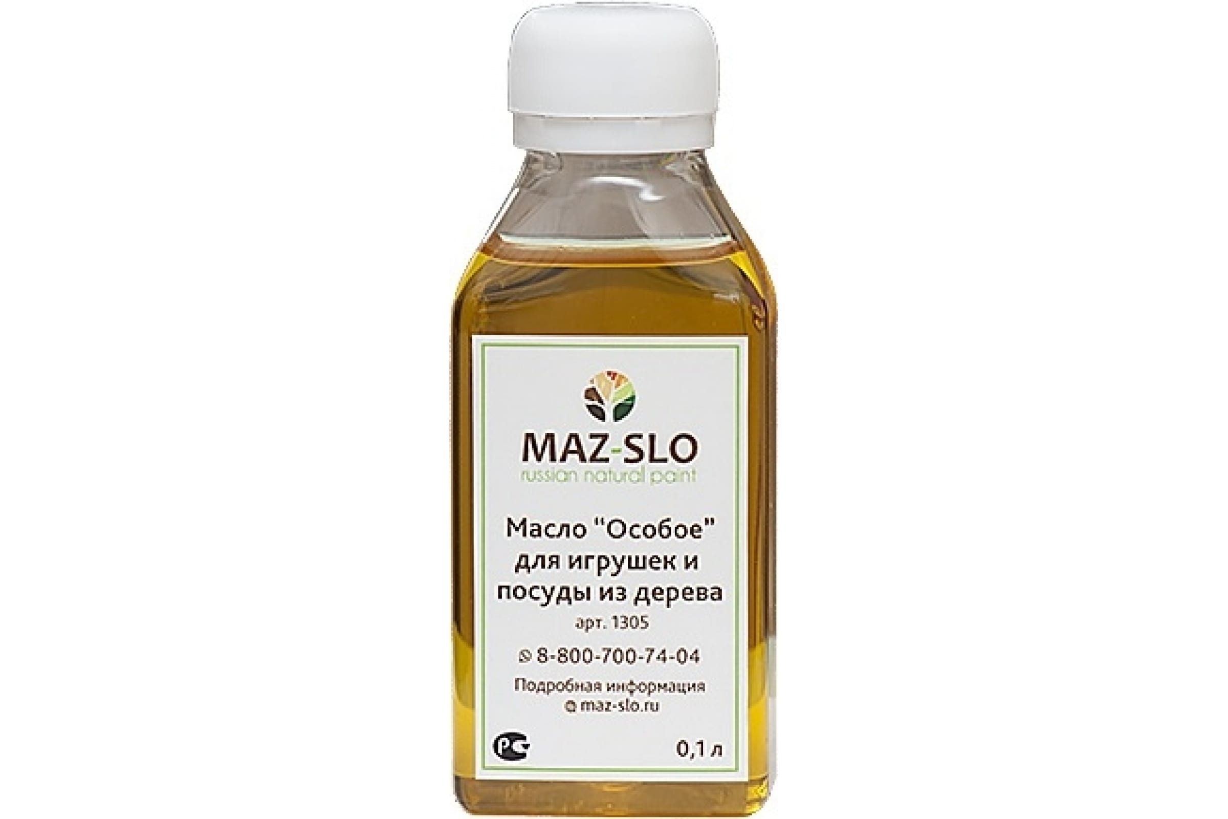 

MAZ-SLO Масло "Особое" для игрушек и посуды из дерева, цвет «Дуб», 100 мл 8064363