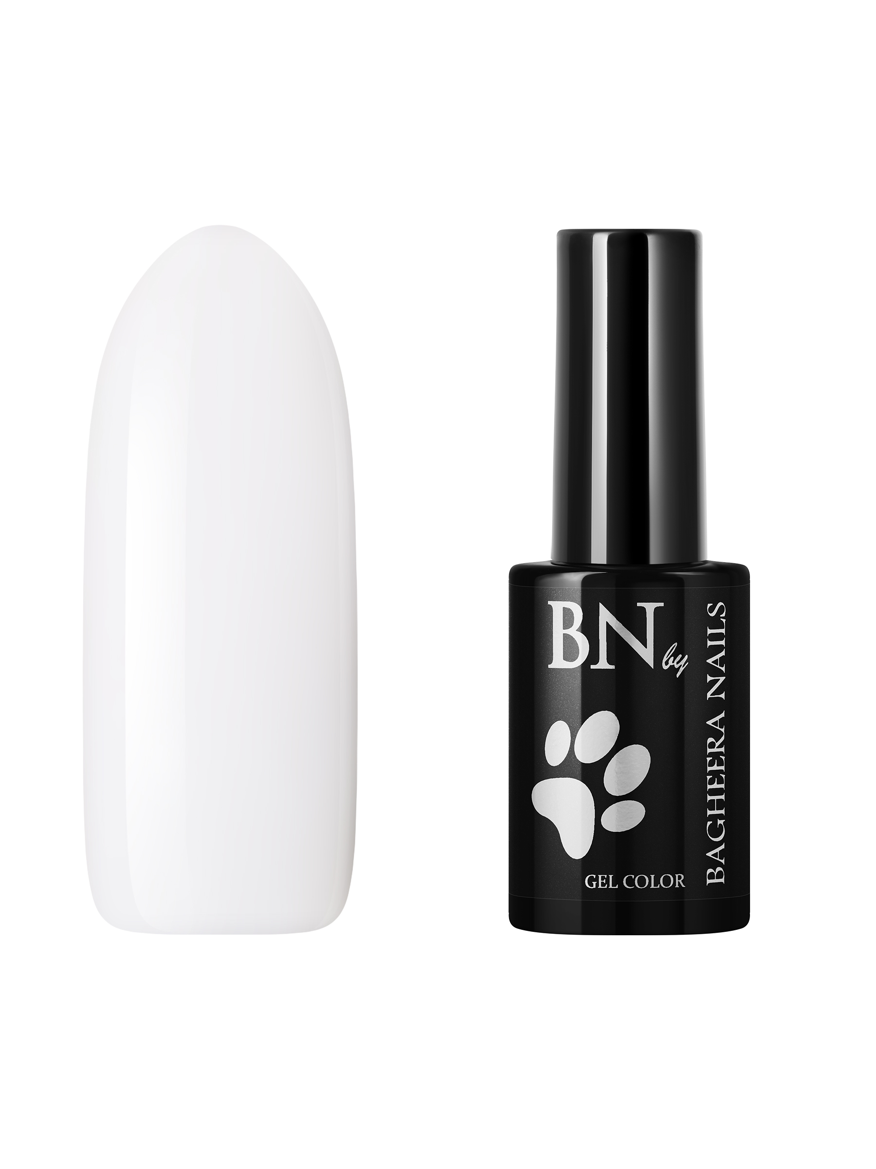 фото Гель-лак для ногтей bagheera nails elite white gl-ew профессиональный, 10 мл