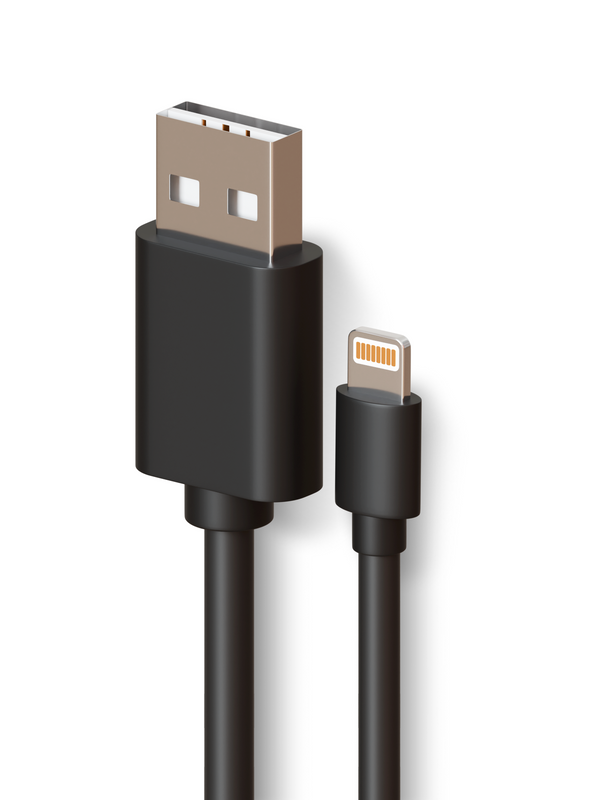 Кабель Lightning-USB Brozo lightning - usb 1 м черный