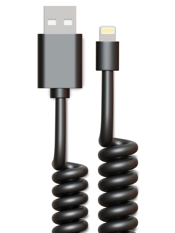 Кабель Lightning-USB Brozo lightning - usb 2 м черный