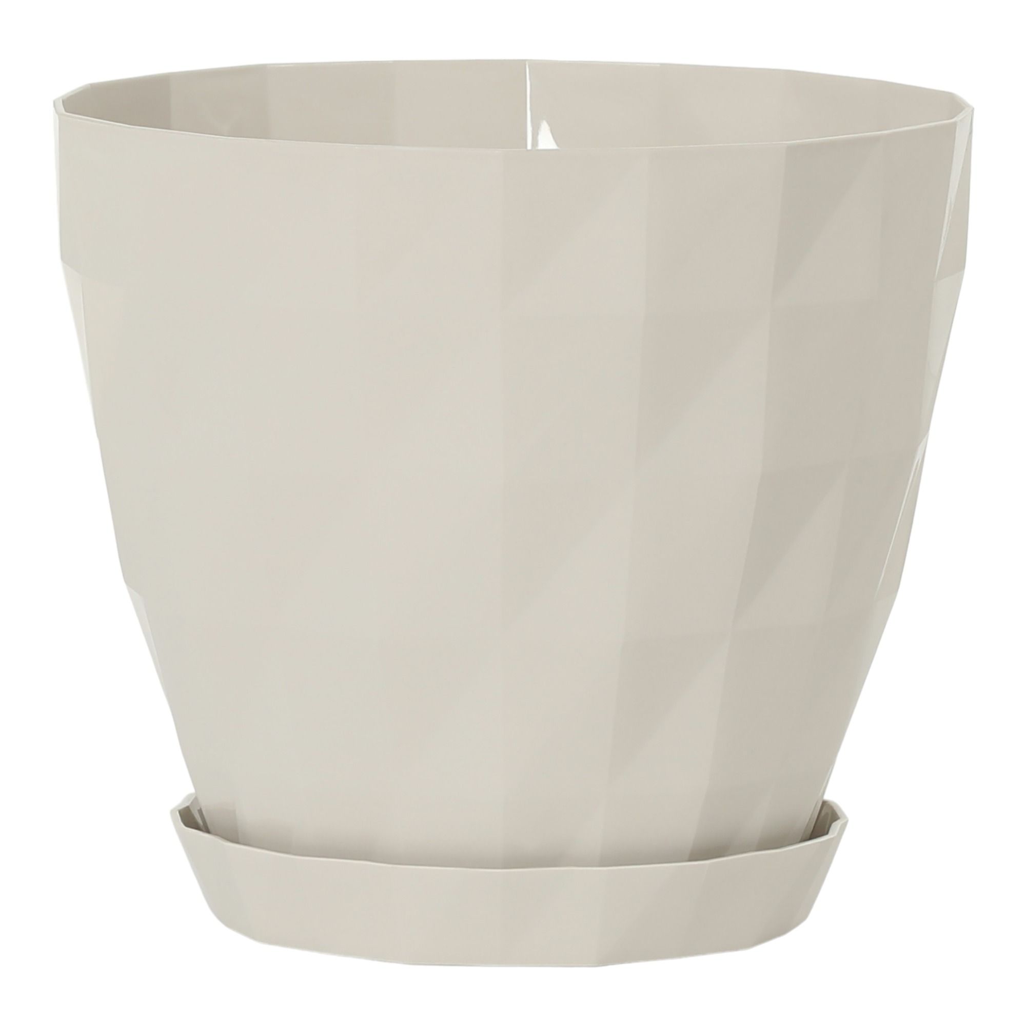 

Цветочный горшок Serinova Crystal 3,25 л 1 шт. бежевый, Crystal