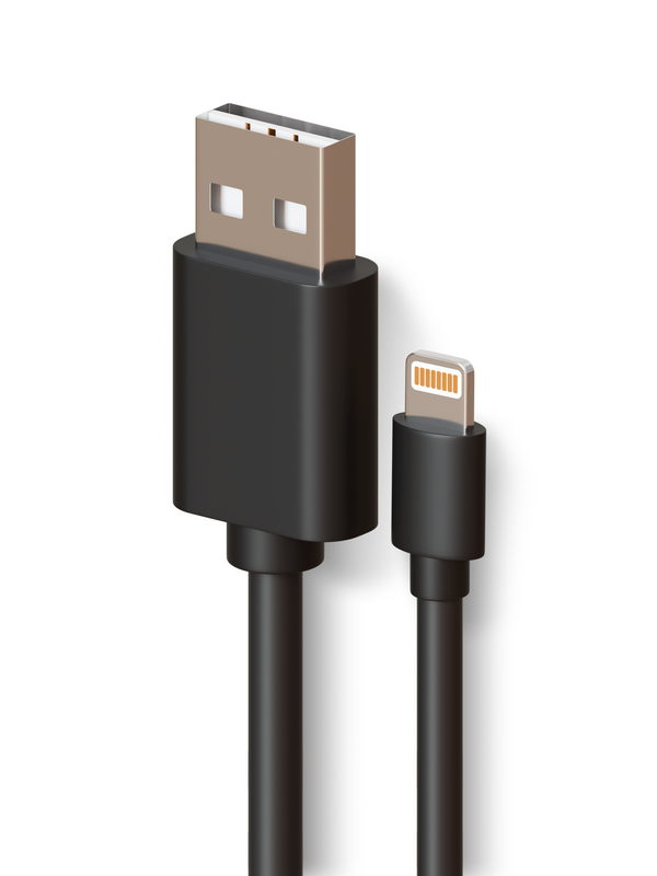 Кабель Lightning-USB Brozo lightning - usb 3 м черный